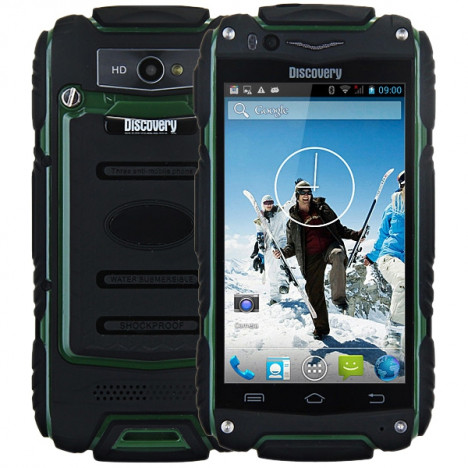 4.0 inch Discovery V8 Android 4.4 3G Smartphone MTK6572 1.0GHz Dual Core WiFi GPS Waterproof Dustproof Shockproof 4GB ROM ARMY GREEN
