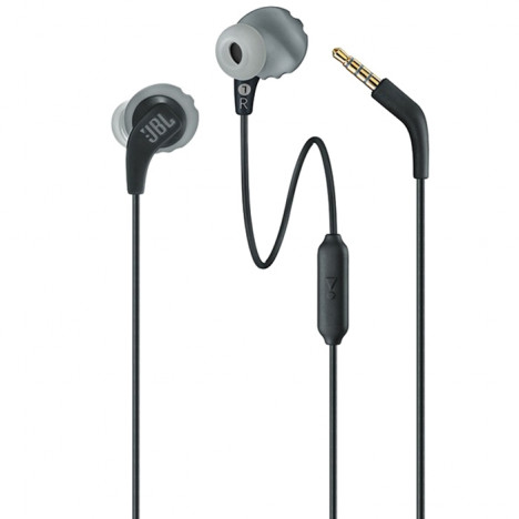 JBL ENDURANCE RUN Universal 3.5mm In-ear Earphones Stereo IPX5 Waterproof Earbuds with Mic BLACK