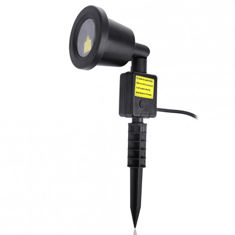 Outdoor Dynamic Star Projector Laser Light for Holiday Party Garden Decoration BLACK