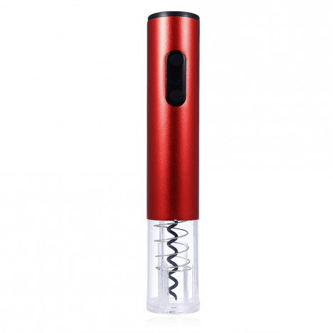 Electric Automatic Wine Stopper Opener Corkscrew with Foil Cutter RED