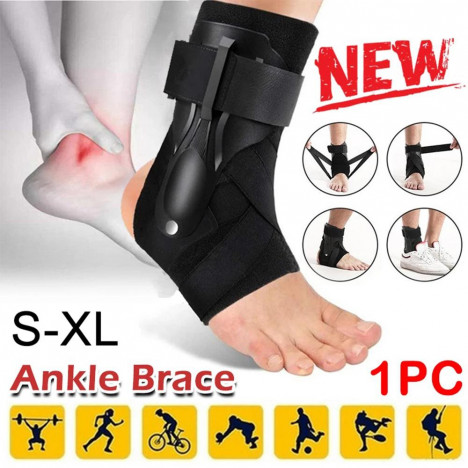 1Piece Sports Adjustable Ankle Support Ankle Sprained Joint Protector Breathable Ankle Compression Brace Cycling Running Soccer