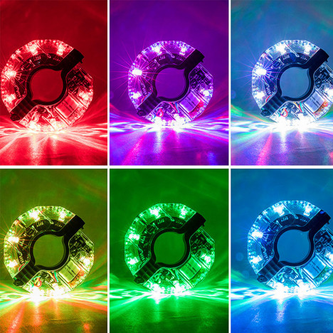 Colorful Bicycle Lights Cycling Spoke Wheel Lamp Bike Accessories Children Balance Car Lamp USB Charging Waterproof