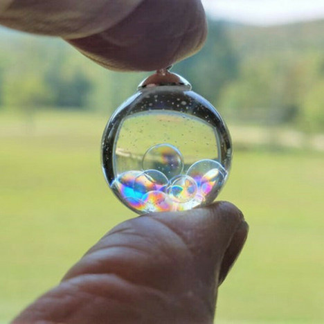 Magic Fairy Bubble Pendant Resin Necklace Christmas Special Jewelry Gift