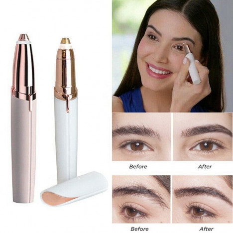 Electric Hair Remover Face Eyebrow Trimmer Razor Facial Painless Epilator XfVzI