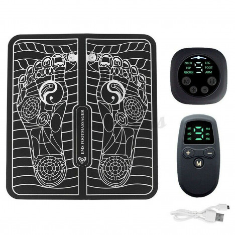 15 Level EMS Electric Foot Massager Pad Blood Circulation Muscle Stimulator Mat