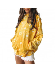 Autumn Women Long Sleeve Tie Dyeing Pullover Sweatshirt Oversized Ladies Gradient Print Hoodies
