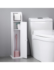 Narrow Cabinet for PVC Toilet Paper Towel with Paper Roll (19 x 19 x 77)