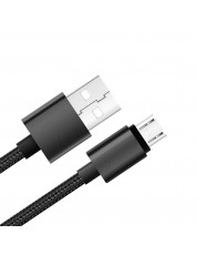 TOCHIC Micro USB 2 in 1 Data Charging Cable - 2m BLACK