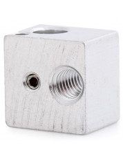 Heating Block Hot End 3D Printer Accessories Aluminum Sandblasting Oxide Processing SILVER WHITE