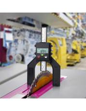 Professional Woodworking Digital Height Gauge Depth Ruler BLACK