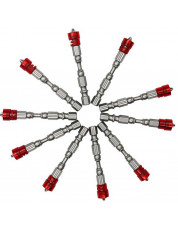 PH2 1 / 4 inch Hardness Magnetic 65mm Cross Head Screwdriver 10pcs GRAY GOOSE