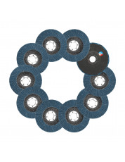 10PCS 125mm Professional Zirconia Flap Discs BLUE