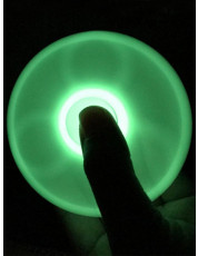 Plastic Moulded Glow in the dark Finger Spinner GRAY