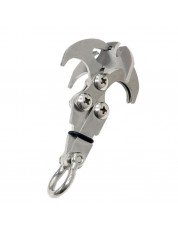 Stainless Folding Grappling Hook Outdoor Climbing Claw Car Traction Rescue EDC SILVER