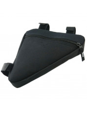 Bike Pouch Waterproof 1.5L Triangle Cycling Front Tube Frame Bag BLACK