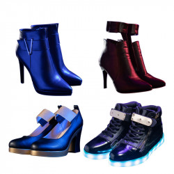 LOL League of Legends KDA Ahri Akali Evelynn Kaisa cosplay shoes Boots
