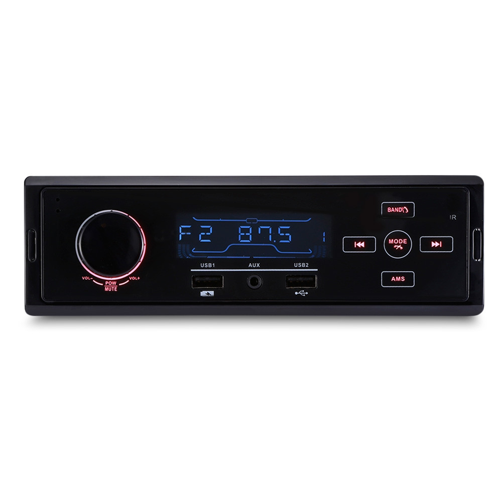 K504 Car MP3 Player Bluetooth FM Radio Tuner USB Charging AUX Input BLACK