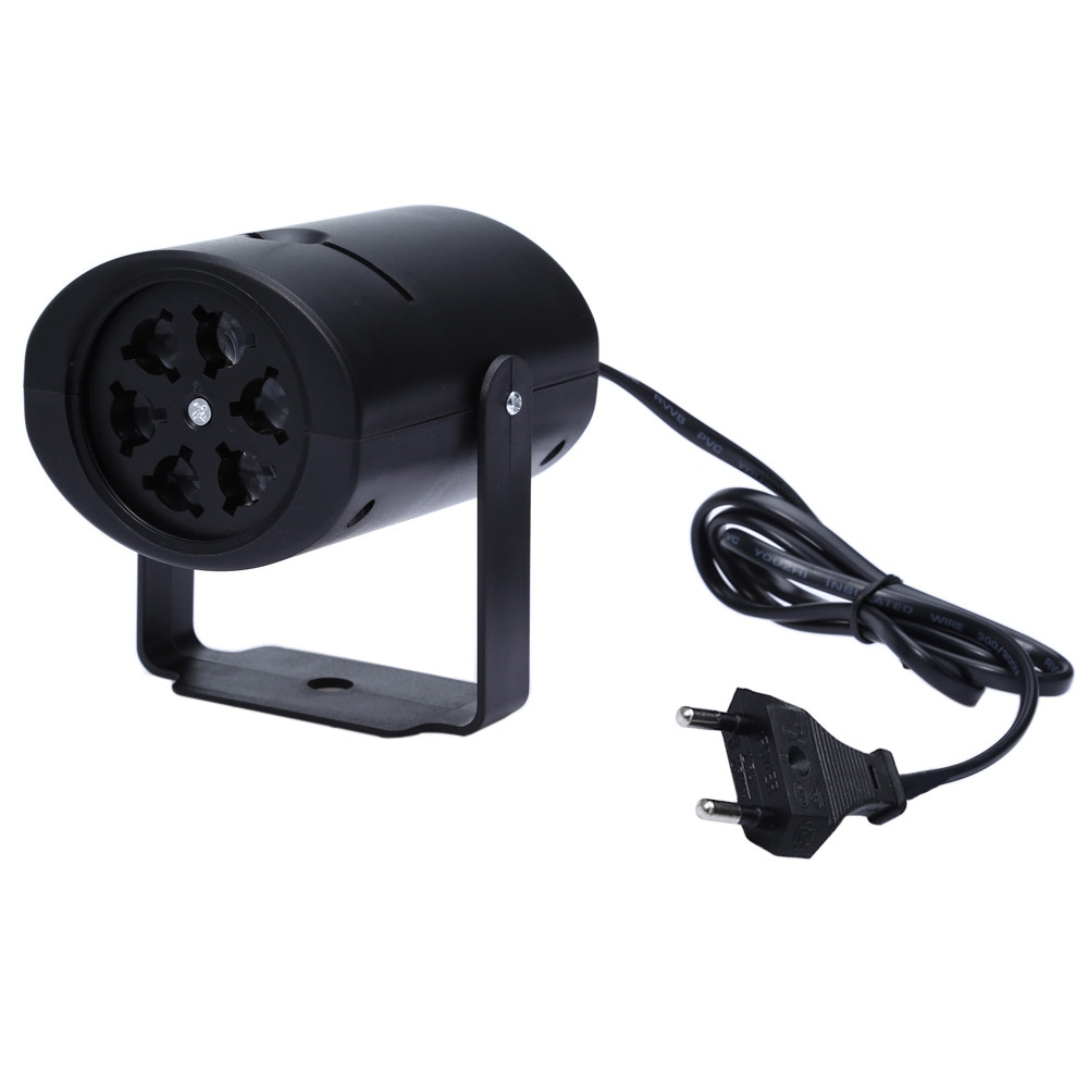 LED Stage Light Magic Ball Disco DJ Laser Lighting with 4PCS Switchable Pattern Lens BLACK