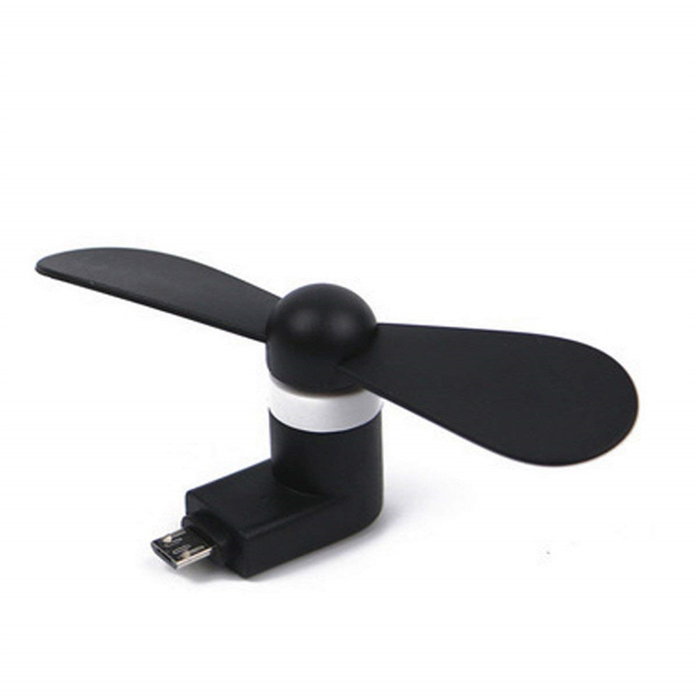 Micro USB  Android Mobile Phone Fan Portable Dock BLACK