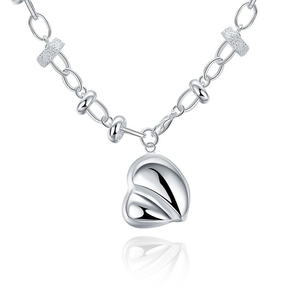 Silver Heart Pendant Necklace SILVER