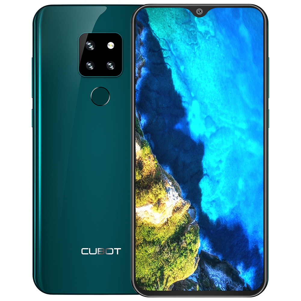 Refurbished CUBOT P30 4G Phablet 6.3 inch Android 9.0 Helio P23 Octa Core 4GB RAM 64GB ROM 12.0MP + 20.0MP + 8.0MP Rear Camera 4000mAh Battery Face ID Fingerprint Recognition SEA GREEN