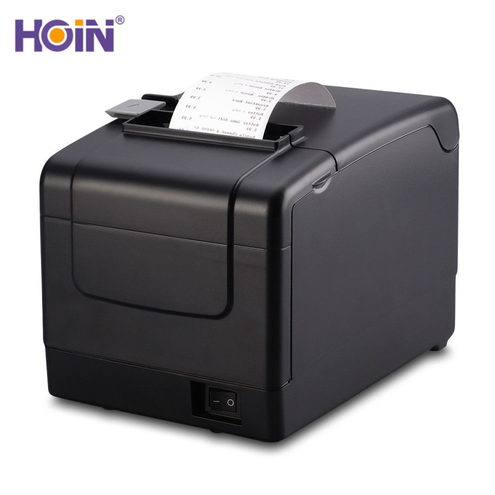 HOIN HOP - H806 80mm Thermal Receipt Printer Bill-coming Reminder Error Alert 16cm/s Printing Speed BLACK