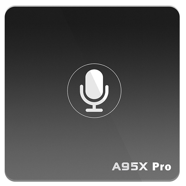 A95X PRO TV Box with Voice Control Amlogic S905W Android 7.1 2GB RAM + 16GB ROM 2.4G WiFi 100Mbps H.265 Support Youtube 4K BLACK