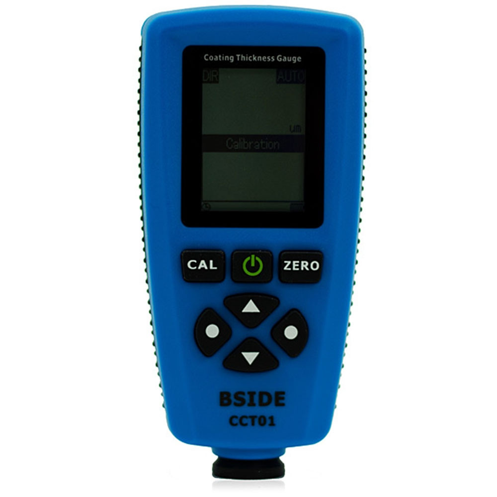 BSIDE CCT01 Coating Thickness Gauge LCD Display with Single / Continuous Measure Mode BLUE
