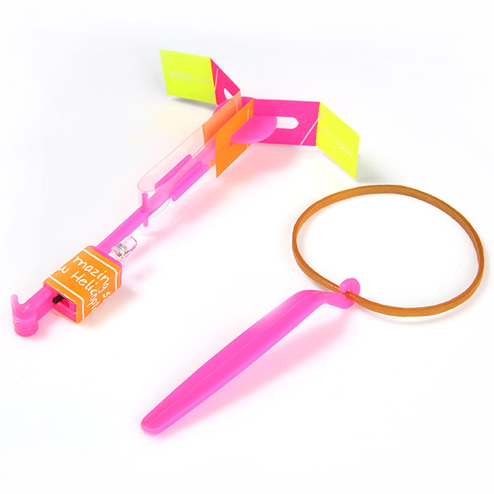 HY 558A Arrow Helicopter LED Flying Faery Children Toys for Outdoor Entertainment PINK