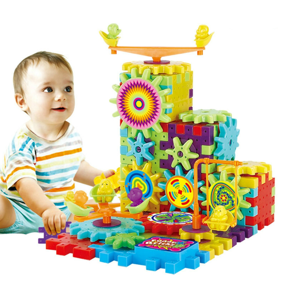 Changeable Model ABS Educational Dynamoelectric Building Block for Kids MIXCOLOR