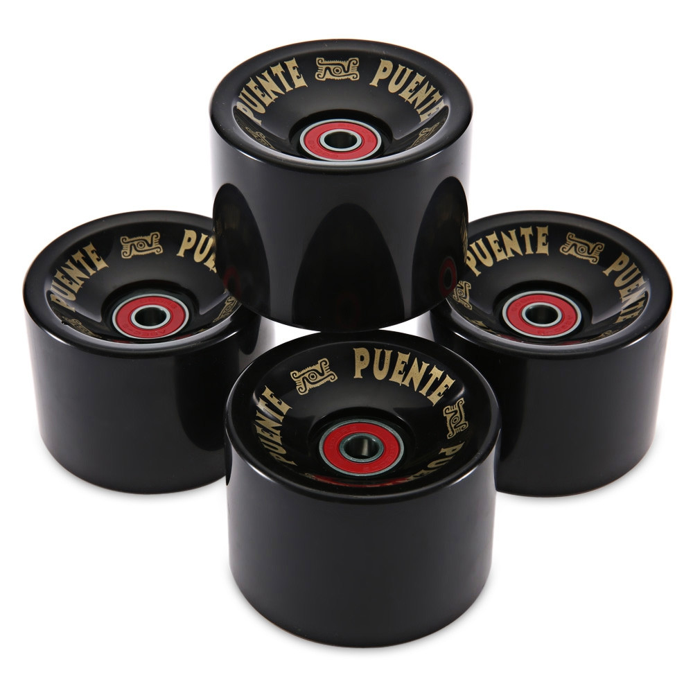 4pcs 70 x 51MM Outdoor Sport Skateboarding Wheel Skate Bearing BLACK