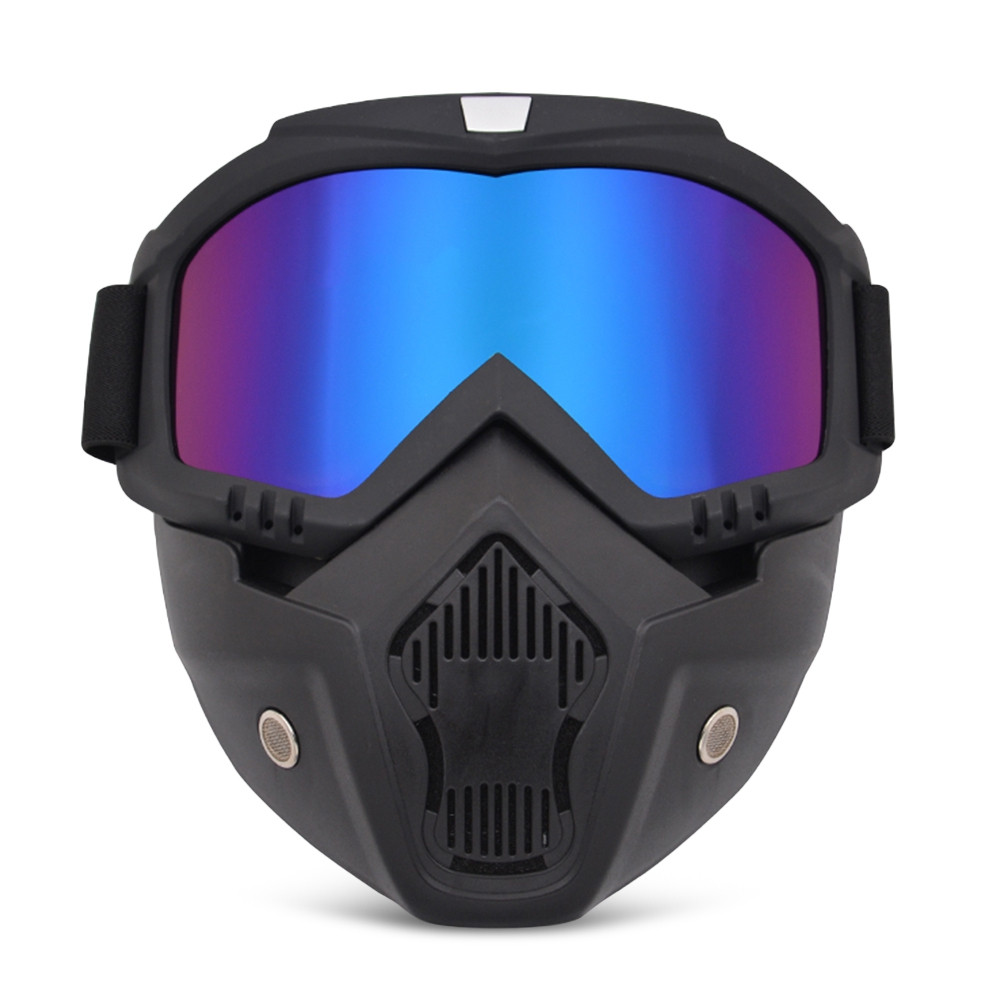 805 Off-road Protective Goggles Removable Dual Purpose Mask BLUEBERRY BLUE