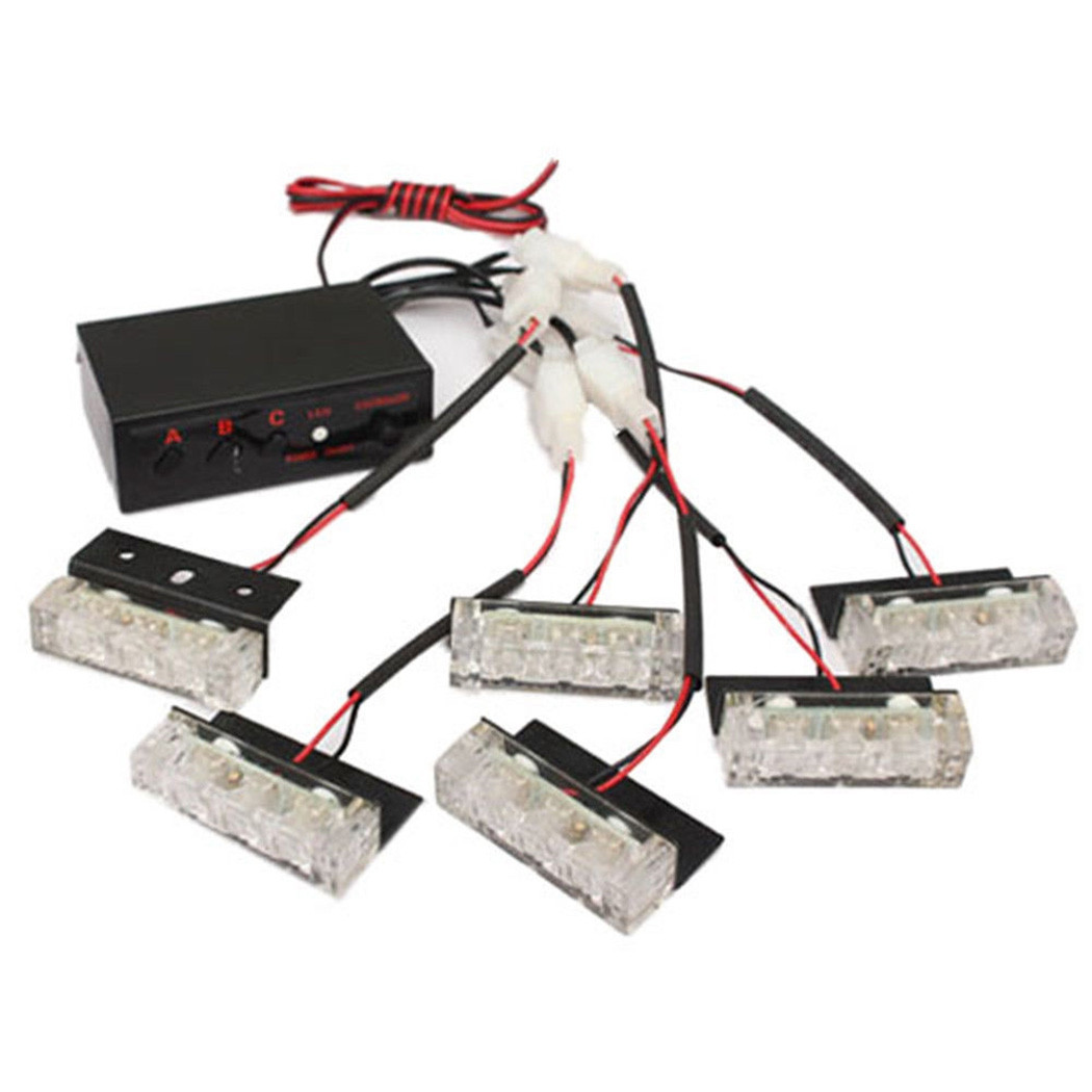 Amber LED strobe light YELLOW