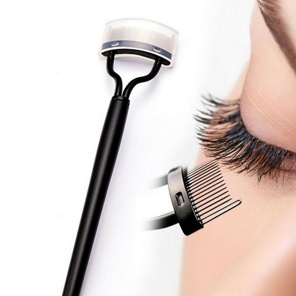 Eyelash Comb Lash Separator Mascara Lift Curl Metal Brush Beauty Makeup Tool