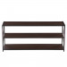 (152 x 40.5 x 66 cm) Industrial Style Three-Layer Cross Porch Table Side Crossing Black Walnut Color