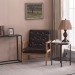 (75 x 69 x 84)cm Retro Modern Wooden Single Chair,Brown PU