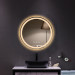 Round Touch LED Bathroom Mirror, Tricolor Dimming,  Brightness Adjustment -20"
