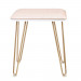 Bedroom Iron Dressing Table Simple Dressing Table Golden Iron Foot White Desktop With Light Three-Color Adjustable