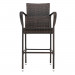 2pcs High Bar Chair Brown Gradient