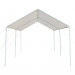 3x6 Carport Car Canopy Versatile Shelter Car Shed with 6 Foot Tubes White