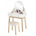 Bedroom Light Luxury Real Wood Dressing Table Simple Makeup Table Without Lamp
