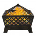 4 Angles Mesh Brazier Bronze