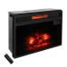 ZOKOP SF122-26AI 26 inch 1500w Embedded Fireplace Inclined Wall Tile / Fake Wood / Single Color / Quartz Tube / with Large Remote Control / Black