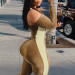 2020 velvet halter zipper patchwork sexy jumpsuit autumn winter women fashion streetwear outfits bodycon jumper