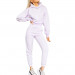 2 Piece Set Women Crop Top Oversize Sweatshirt Sport Joggers Workout Set Fashion Tracksuit High Waist Sweatpant Hoodie Sweatsuit