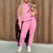 Solid Hooded Tracksuits Women 2 Piece Sets Sweatshirts Hoodies + Sweatpants Asual Sport Suit Female Outfit Plus Size