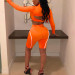 Women slim skinny two pieces set Reflective striped patchwork outfit 2019 hollow out button crop top with shorts tracksuit