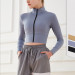 Running Jacket Women Long Sleeve Training Zipper Sports Shirt Quick Dry Jogging Crop Top Workout Sportswear