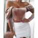 Women Autumn Vintage Long Sleeve Ruched Off Shoulder Corset Tops Ladies Sexy Shirt