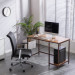 (120 x 60 x 75cm) Industrial Style Three Layers Table Black Walnut Color